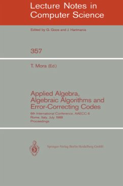Applied Algebra, Algebraic Algorithms and Error-Correcting Codes - Mora, Teo (ed.)