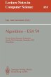 Algorithms - ESA '94 - Bild 1