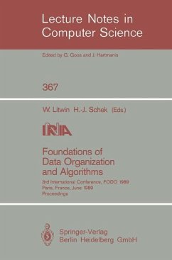 Foundations of Data Organization and Algorithms - Litwin, Witold / Schek, Hans-Jörg (eds.)