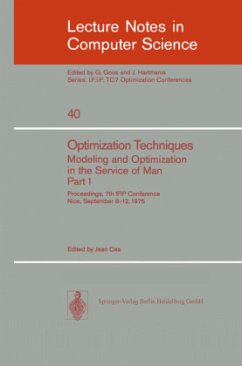 Optimization Techniques. Modeling and Optimization in the Service of Man 1 - Cea