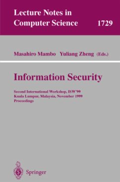Information Security - Mambo, Masahiro / Zheng, Yuliang (eds.)