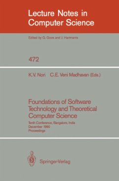 Foundations of Software Technology and Theoretical Computer Science - Nori, Kesav V. / Veni Madhavan, C.E. (eds.)