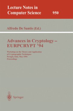 Advances in Cryptology ¿ EUROCRYPT '94 - DeSantis