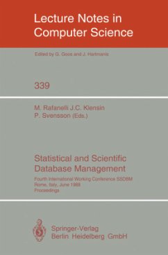 Statistical and Scientific Database Management - Rafanelli, Maurizio / Klensin, John C. / Svensson, Per (eds.)
