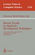 Recent Trends in Algebraic Development... - Bild 1
