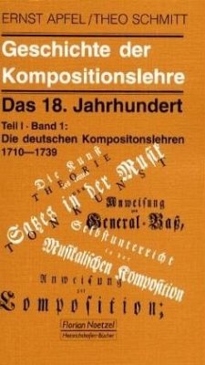Cover Geschichte der Kompositionslehre. Das 18. Jahrhundert, 3 Bde.