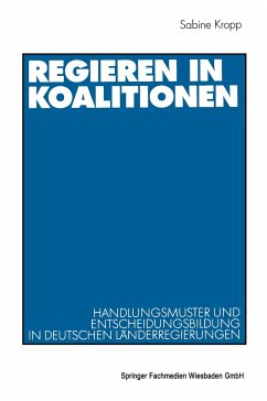 Regieren in Koalitionen - Kropp, Sabine