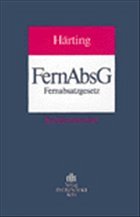 Cover Fernabsatzgesetz (FernAbsG), Kommentar