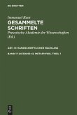 Metaphysik, Theil 1 Metaphysik, Theil 1