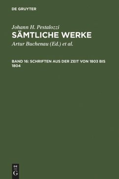 Schriften aus der Zeit von 1803 bis 1804