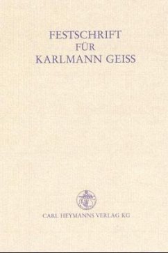 Festschrift für Karlmann Geiß