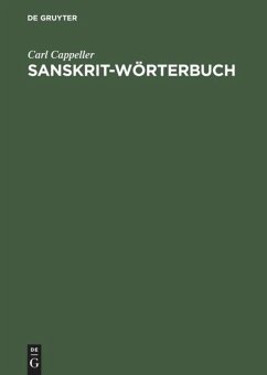 Sanskrit-Wörterbuch - Cappeller, Carl