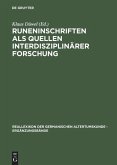 Runeninschriften als Quellen interdisziplinärer Forschung