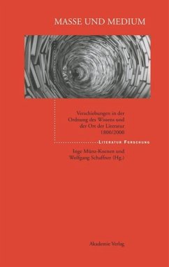 Masse und Medium - Münz-Koenen, Inge / Schäffner, Wolfgang (Hgg.)