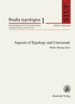 Aspects of Typology and Universals - Bisang, Walter (ed.)