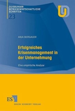 Cover Erfolgreiches Krisenmanagement in der Unternehmung