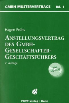 Cover Anstellungsvertrag des GmbH-Gesellschafter-Geschäftsführers, m. CD-ROM