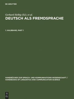 Deutsch als Fremdsprache. 1. Halbband - Helbig, Gerhard / Götze, Lutz / Henrici, Gert / Krumm, Hans-Jürgen (Hgg.)
