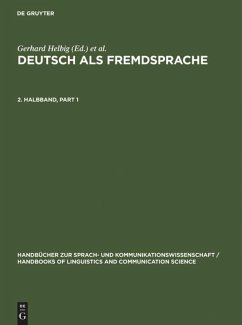 Deutsch als Fremdsprache. 2. Halbband - Helbig, Gerhard / Götze, Lutz / Henrici, Gert / Krumm, Hans-Jürgen (Hgg.)