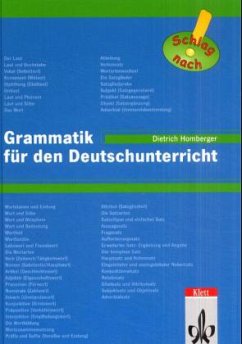 Grammatik für den Deutschunterricht, neue Rechtschreibung - Homberger, Dietrich