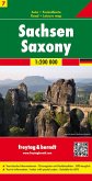Freytag & Berndt Autokarte Sachsen; Saxony; Saxe; Sassonie