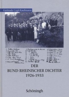 Der Bund Rheinischer Dichter 1926-1933 - Cepl-Kaufmann, Gertrude