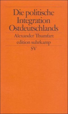 Cover Die politische Integration Ostdeutschlands