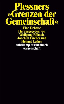 Plessners »Grenzen der Gemeinschaft« - Eßbach, Wolfgang / Fischer, Joachim / Lethen, Helmut (Hgg.)