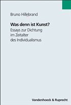 Was denn ist Kunst? - Hillebrand, Bruno