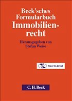 Cover Beck'sches Formularbuch Immobilienrecht