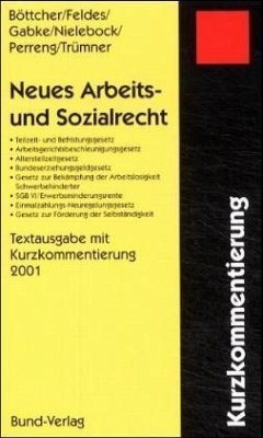 Neues Arbeits- und Sozialrecht - Böttcher, Inge / Feldes, Werner / Gabke, Renate / Nielebock, Helga / Perreng, Martina / Trümner, Martina
