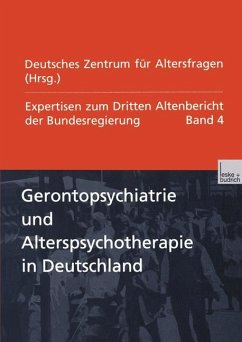 Gerontopsychiatrie und Alterspsychotherapie in Deutschland - Loparo, Kenneth A.