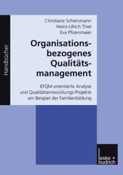 Organisationsbezogenes Qualitätsmanagement - Schiersmann, Christiane;Thiel, Heinz-Ulrich;Pfizenmaier, Eva