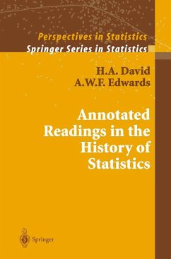 Annotated Readings in the History of Statistics - David, H. A.; Edwards, A. W. F.