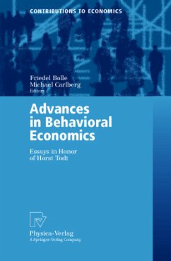 Advances in Behavioral Economics - Bolle, Friedel / Carlberg, Michael (eds.)