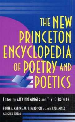 Cover The New Princeton Encyclopedia of Poetry and Poetics