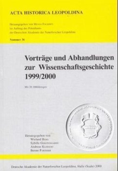 Vorträge und Abhandlungen zur Wissenschaftsgeschichte 1999/2000