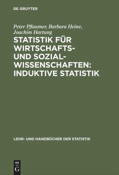 Statistik für Wirtschafts- und Sozialwissenschaften: Induktive Statistik - Pflaumer, Peter; Hartung, Joachim; Heine, Barbara
