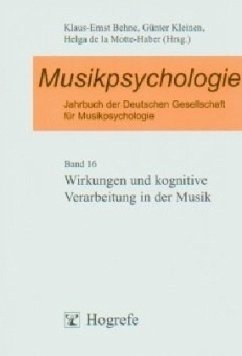 Musikpsychologie - Behne, Klaus-Ernst; Haber, Helga de la Motte-; Kleinen, Günter; LaMotte-Haber, Helga de