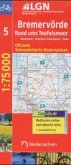 LGN Radwanderkarte Niedersachsen - Bremervörde