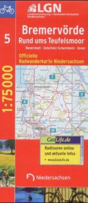 LGN Radwanderkarte Niedersachsen - Bremervörde