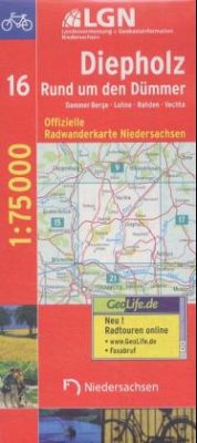 LGN Radwanderkarte Niedersachsen - Diepholz, Rund um den Dümmer