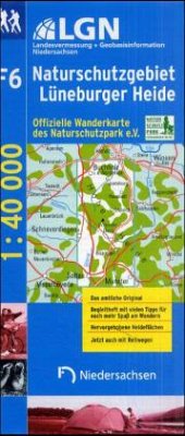 LGN Freizeitkarte, Ausgabe F Naturschutzgebiet Lüneburger Heide