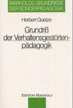 Cover Grundriß der Verhaltensgestörtenpädagogik