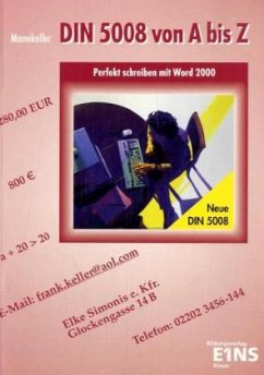 Cover DIN 5008 von A bis Z. Perfekt schreiben mit Word 2000