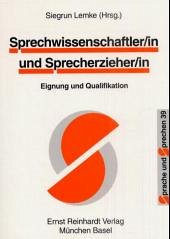 Cover Sprechwissenschaftler/in und Sprecherzieher/in