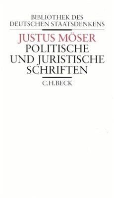 Politische und juristische Schriften - Möser, Justus