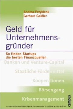 Geld für Unternehmensgründer - Przyklenk, Andrea; Geißler, Gerhard