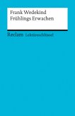 Lektüreschlüssel Frank Wedekind 'Frühlings Erwachen'