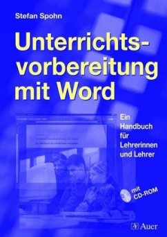 Cover Unterrichtsvorbereitung mit Word, m. CD-ROM